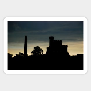 Calton cemetery and obelisk Edinburgh Sticker